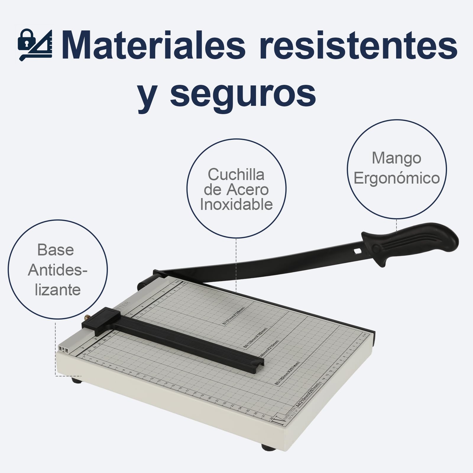 COOCHEER Massicot A4, Coupe Papier, Capacité De Coupe 12 Feuilles De Papier Pour Bureau, École, Loisirs Créatifs En Papier, Noir