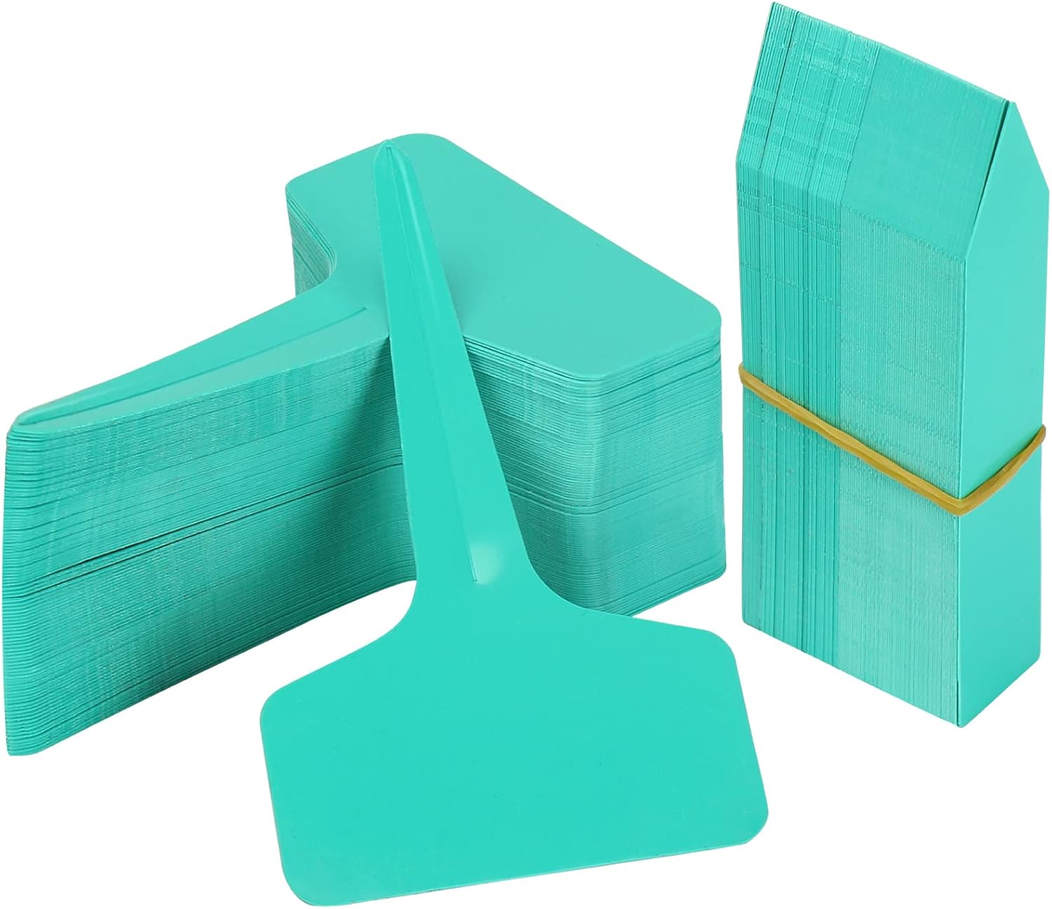 200 Pcs Plastic Plant Labels, 4 Inch Waterproof Plant Tags and Labels for Seedlings, Plant Name Markers for Indoor Plants&Pots, Nursery Garden Plant Identification Stakes - Green