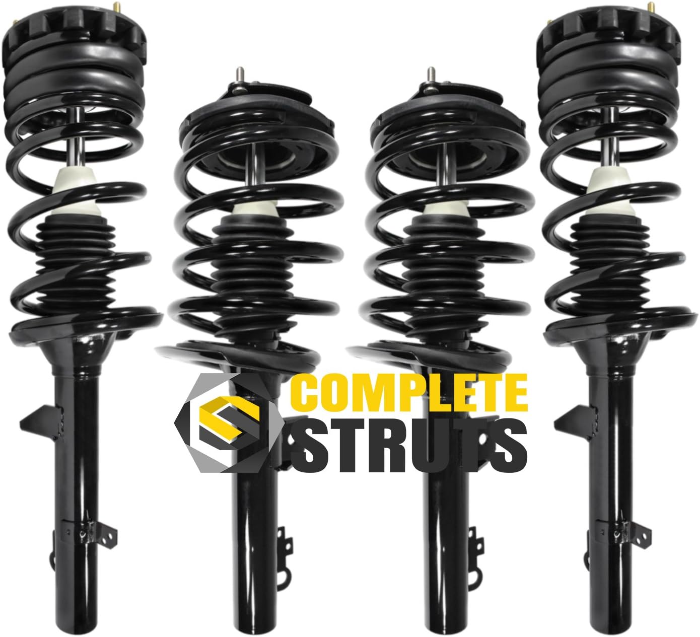 Complete Struts Front & Rear Quick Complete Strut Assemblies with Coil Springs — Set of 4