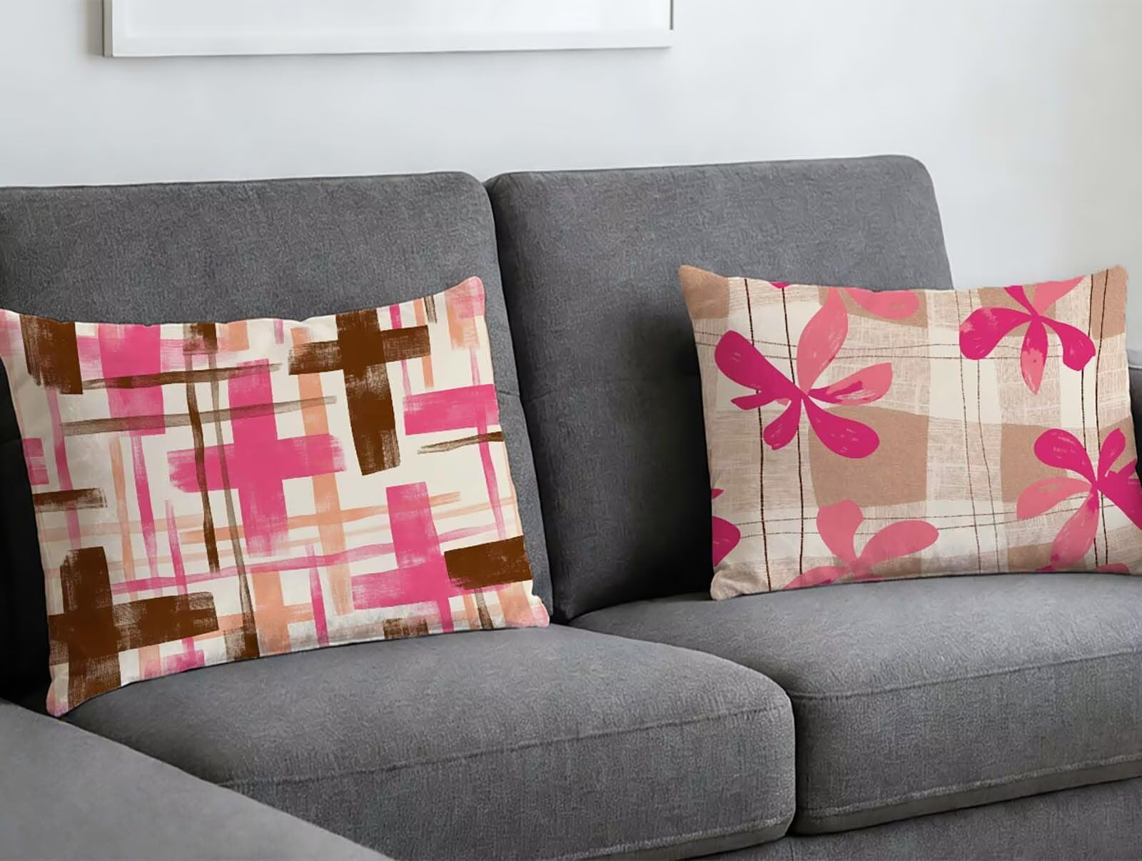 Housse de coussin 70x90 cm en velours doux pour decoration canape et chambre