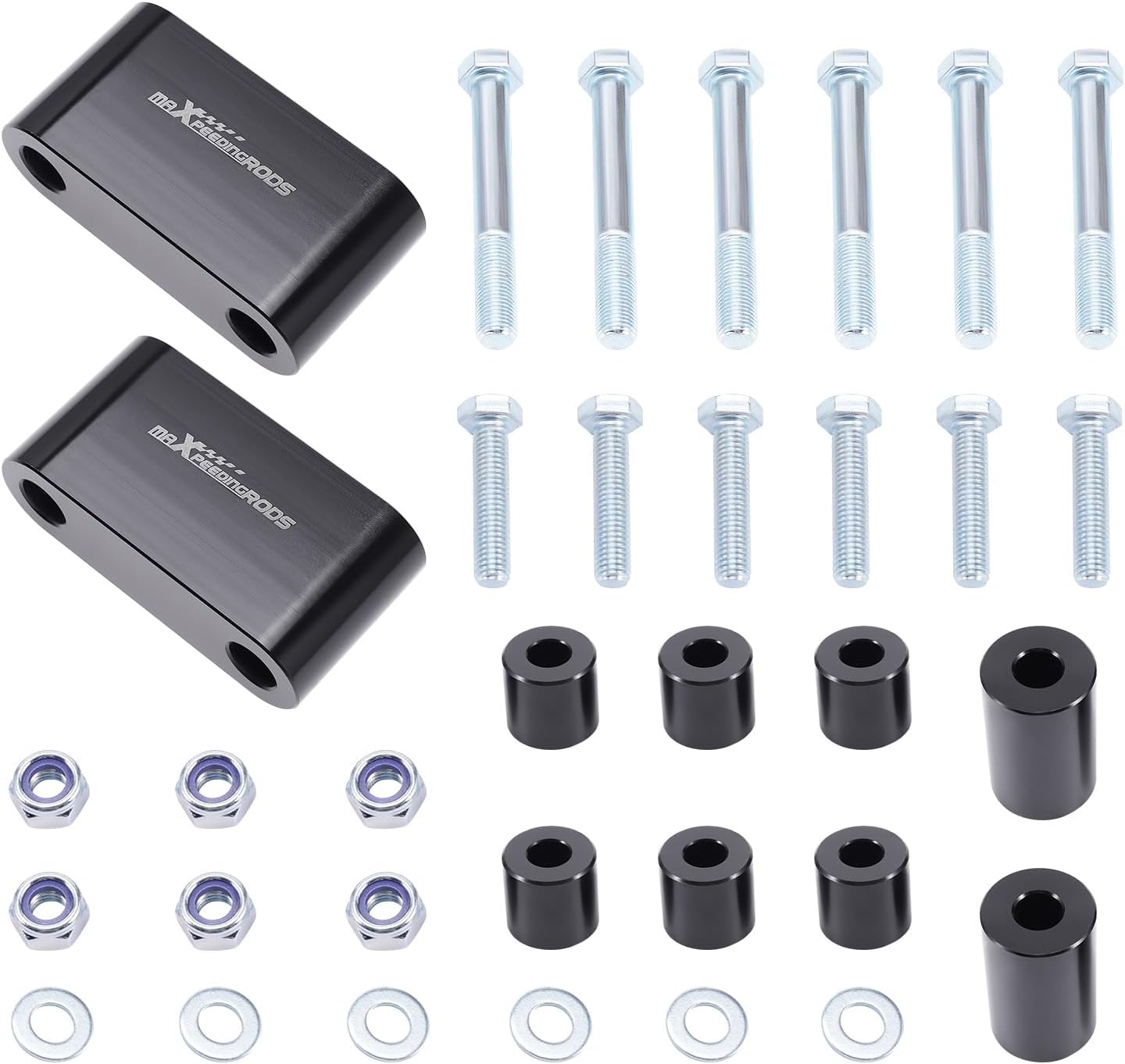 maXpeedingrods 2" Rear Trailing Arm Spacer Kit for 1993-2008 Subaru Impreza Forester Legacy Outback, for Saab 92-X