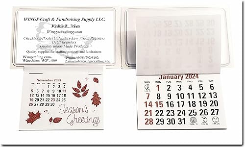 Miniatura 3 de 2024 - Tarjeta de visita adhesiva para auto, camión, calendario, bolsillo transparente en blanco (juego de 10)