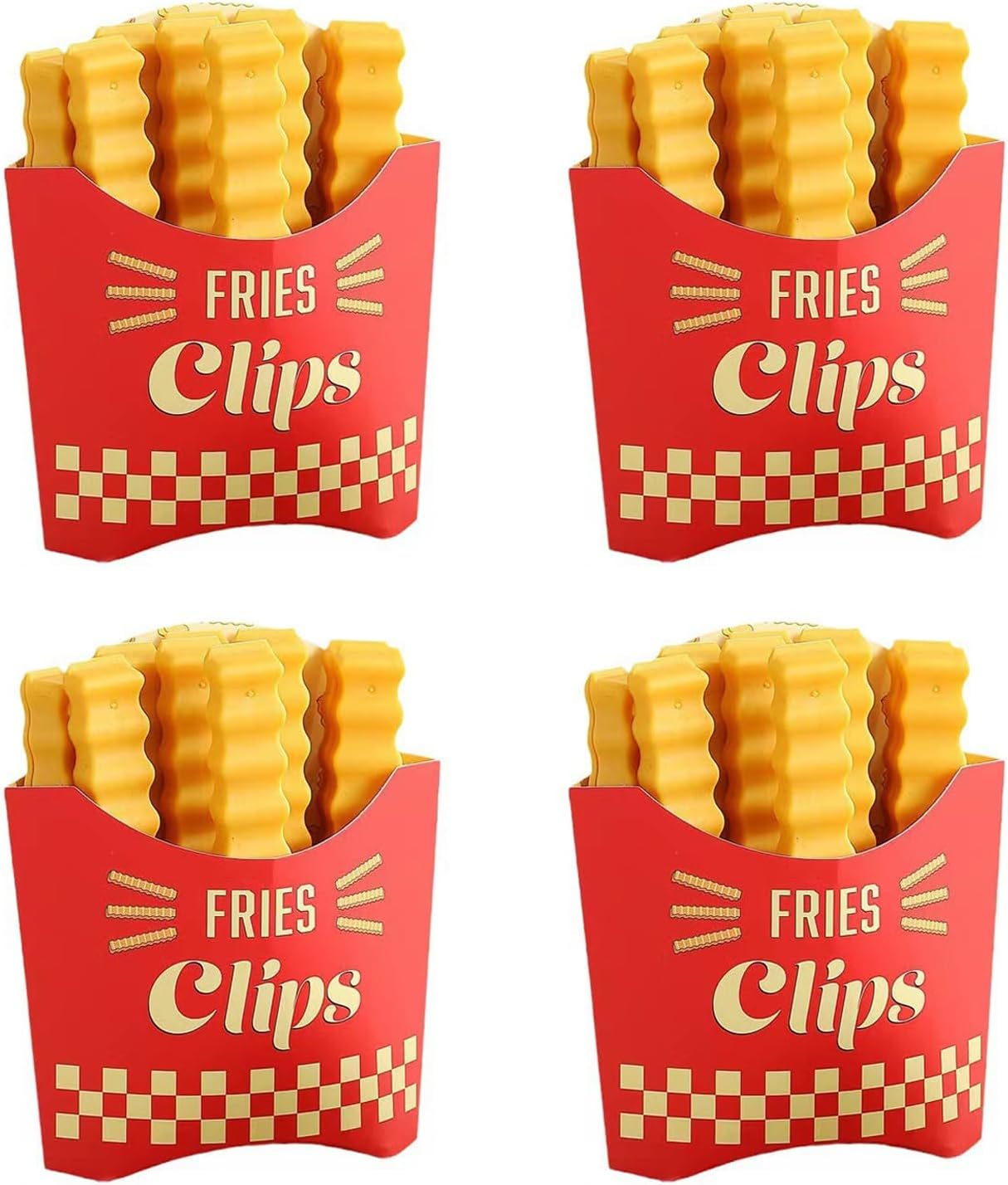 Ewixni 4 Sets of Squeeze and Lock Bread Bag Clips,Chip