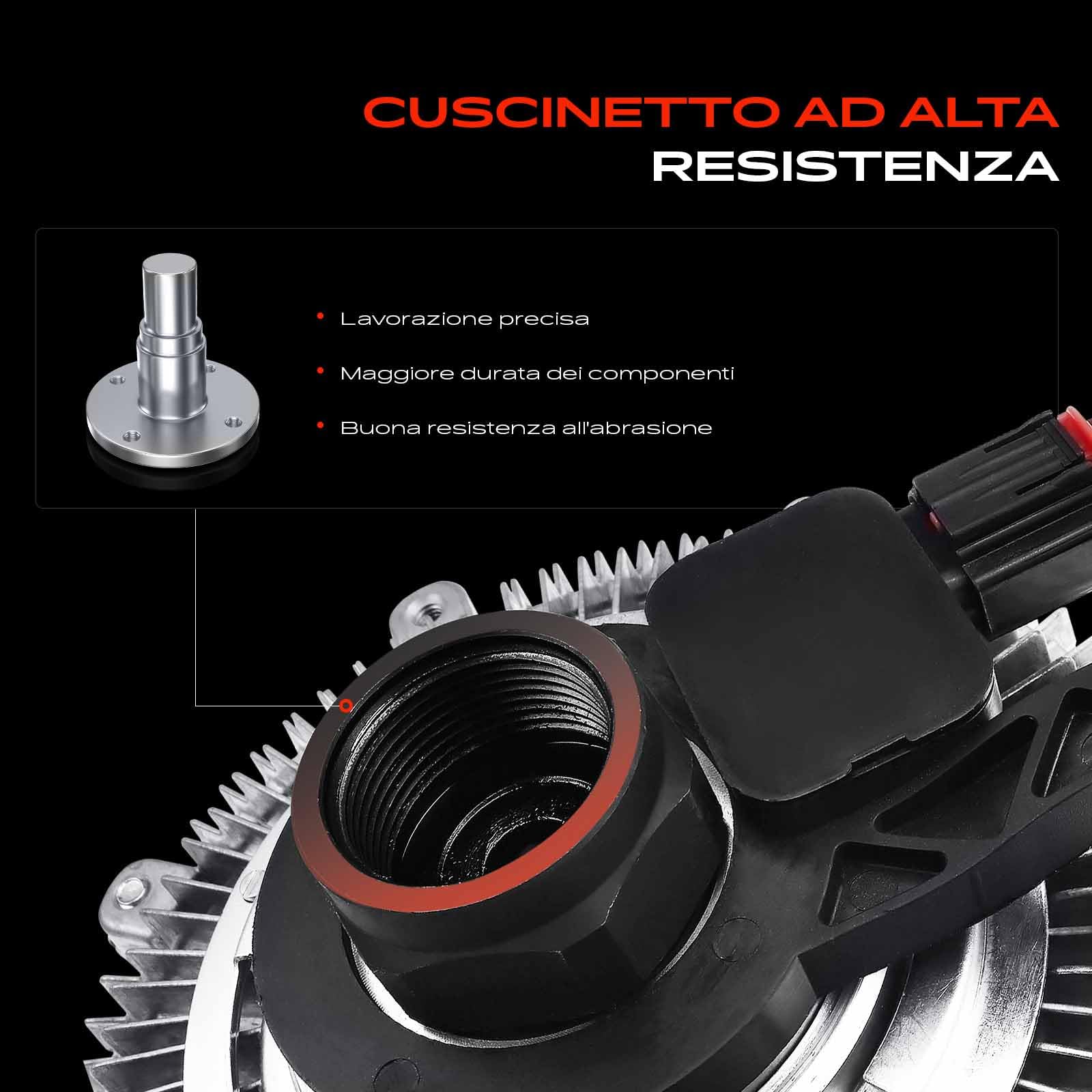 Frankberg Frizione della ventola Compatibile con Wrangler III JK 2.8 CRD 3.8 3.8 RWD 2007-2017 Replace# 68085950AA,55056610AA