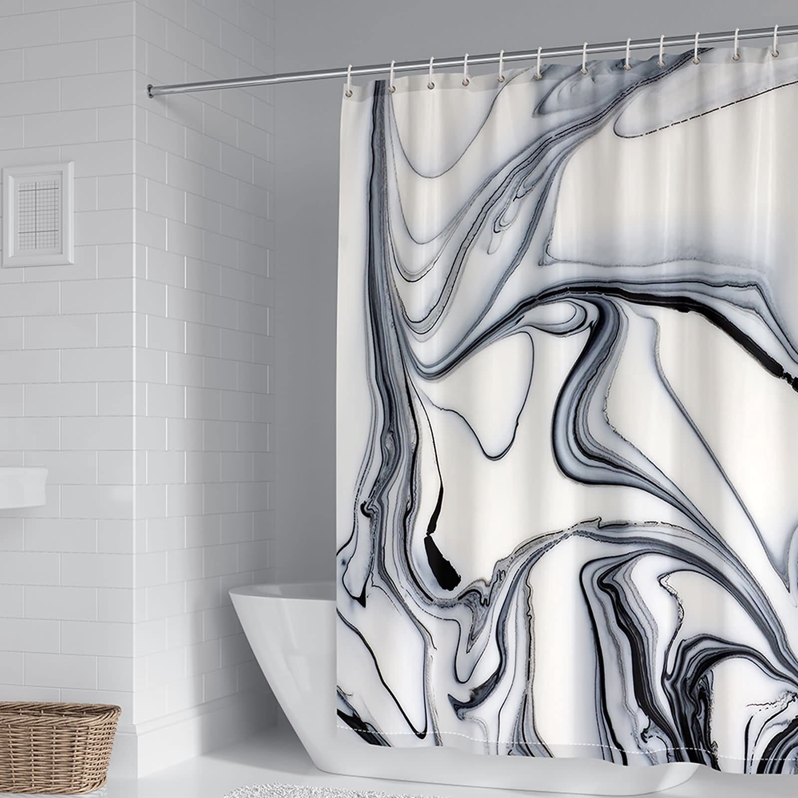 Rideau de douche anti moisissure 165x200 pour éliminer l'humidité et protéger le sol du bain