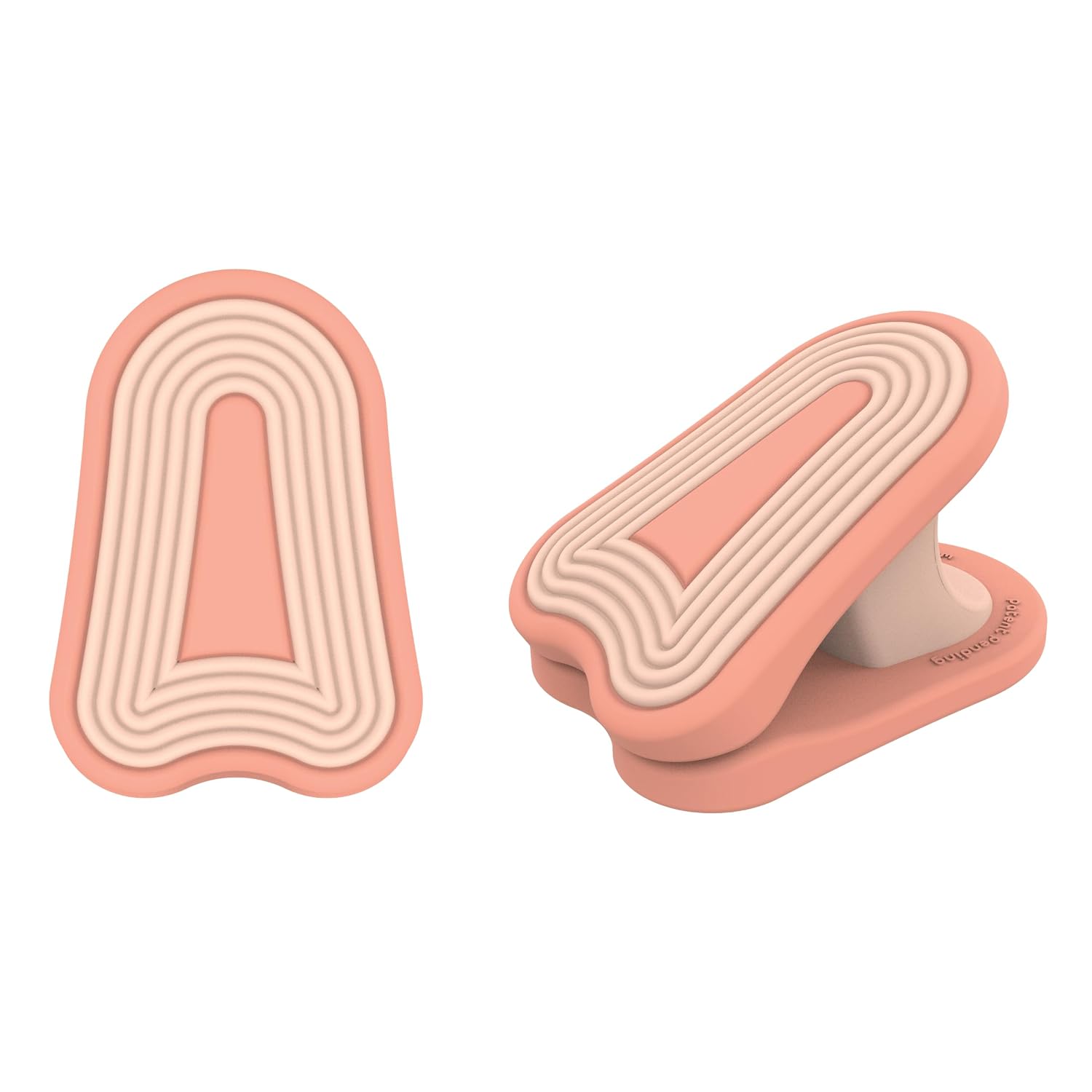 whimSi clips® Stroller Clips for Blankets & Covers, Set of 2 (Fire) | Patent-Pending Silicone Spring | Completely Metal-Free | Universal Fit | Grips Soft, Bulky & Irregular Items