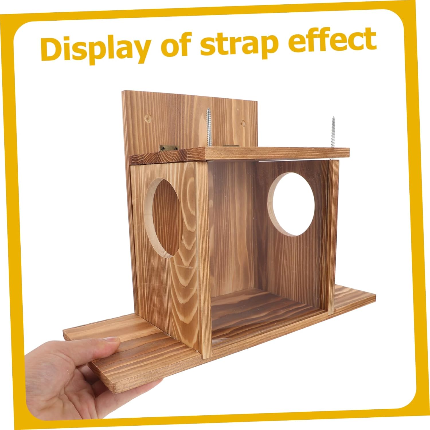 LIOOBO Outdoor Squirrel Feeder Durable Hamster Feed Box for Garden Use Creative Design Attracts Wildlife Easy to Clean Reusable and Squirrel Feeding House