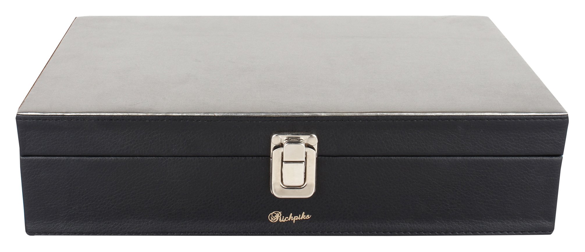 Richpiks Black Leather Watch organizer storage organizer box PI 449 (B074KHY4WN) Amazon Price History, Amazon Price Tracker