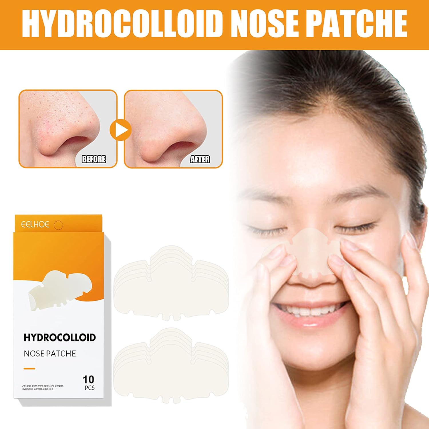 Buy alkcam Pimple Patches Mighty Patch Nose Hydrocolloid Strips (30Pcs