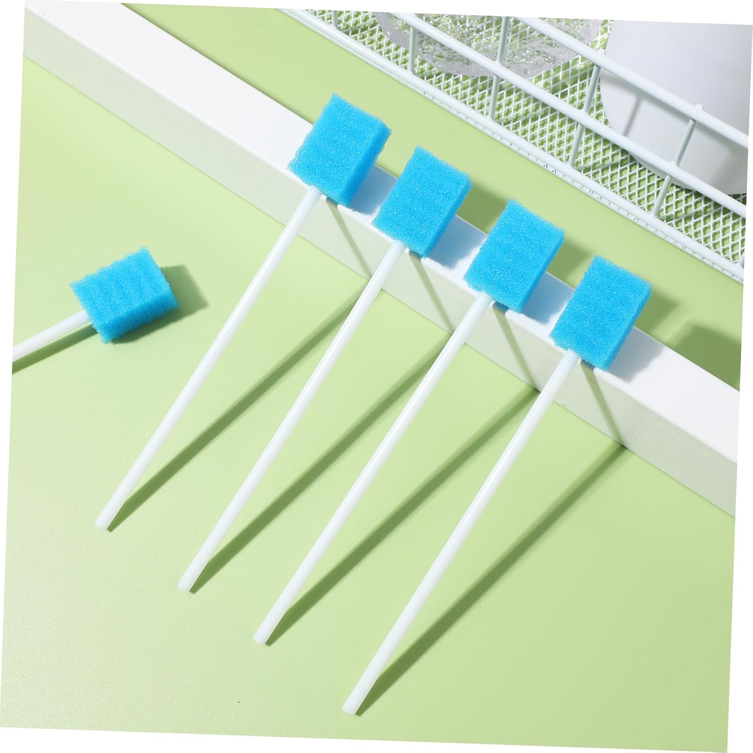 100 Pcs Disposable Oral Care Swabs High Density Sponge for Elderly Cavity Cleaning and Mouth Hygiene Individually Wrapped Mouth Swabs