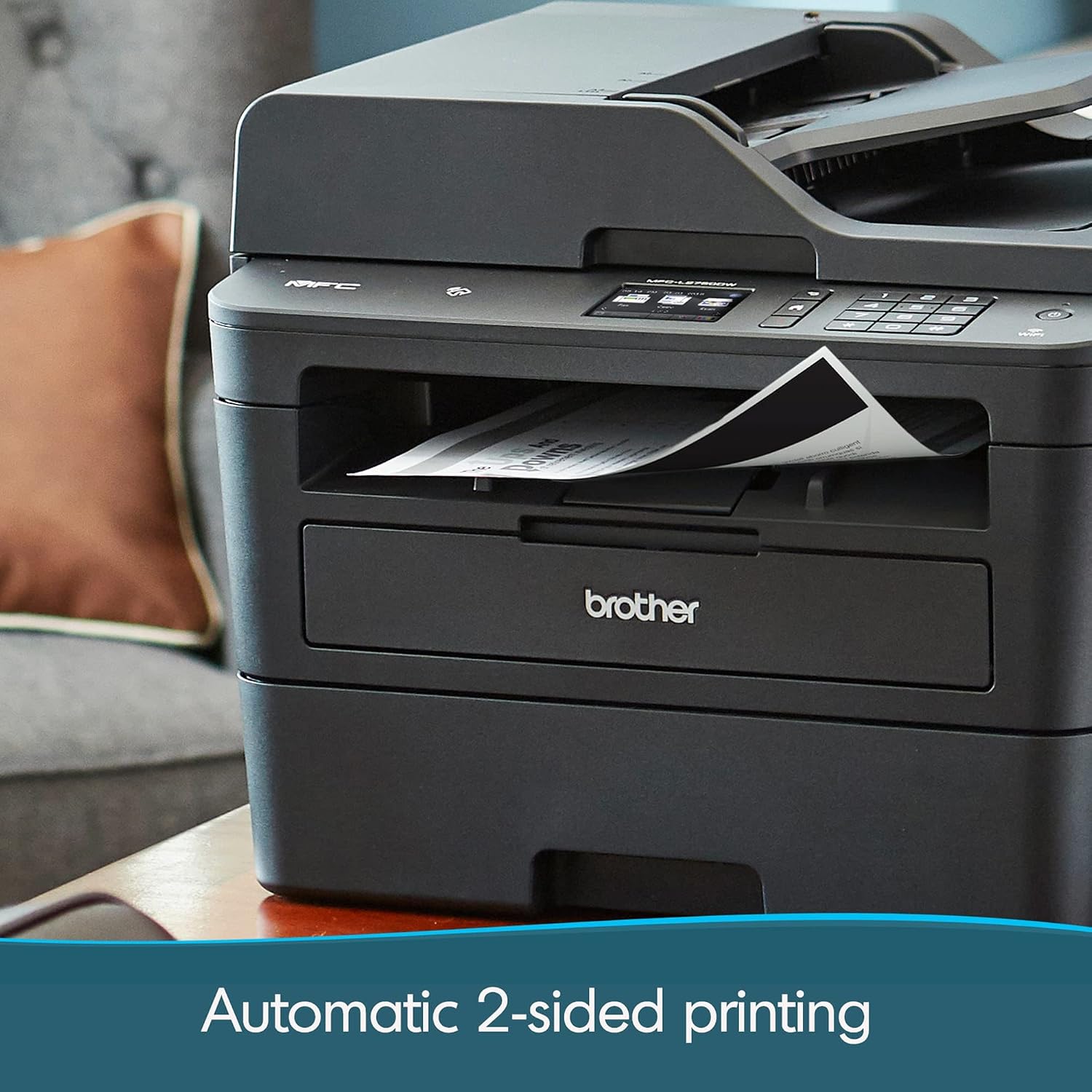Brother MFCL2750DW Monochrome All-in-One Wireless Laser Printer, Duplex Copy & Scan, Includes 4 Month Refresh Subscription Trial and Amazon Dash Replenishment Ready