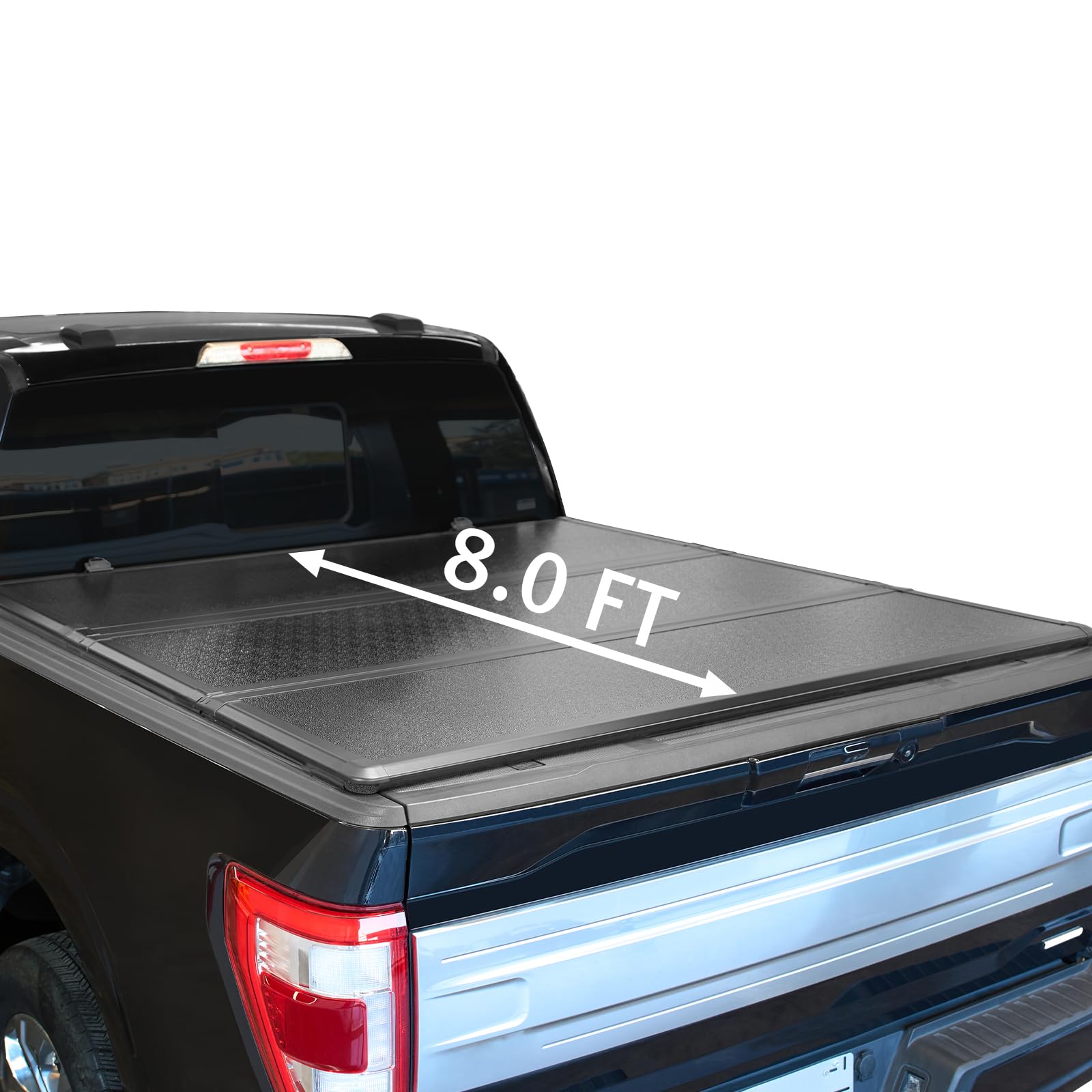 Perfit Liner Hard Tri-fold Truck Bed Tonneau Cover for 8 FT 2014-2018 Chevrolet Silverado Sierra 1500 | 2015-2019 Chevrolet Silverado GMC Sierra 2500 3500 HD 8 FT (96") Bed