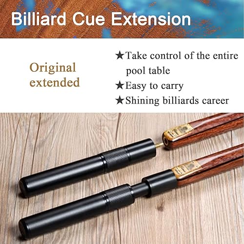 Miniatura 7 de Tacos de billar profesionales 34 Split Taco de billar Taco de billar Taco de billar Negro Ocho taco 9.5MM10MM con caja (color 2, tamaño 0.394 in)