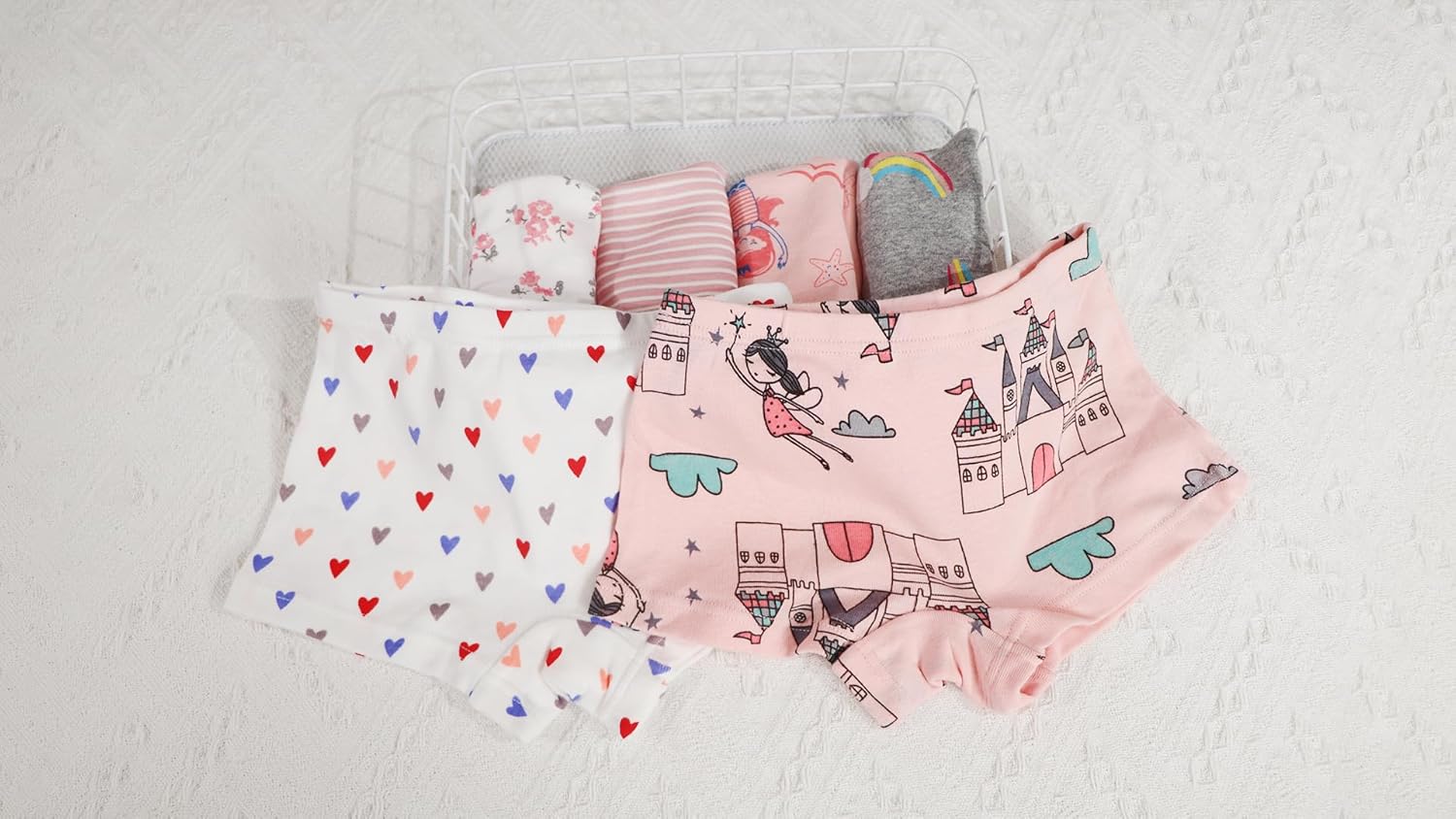 Family Feeling Soft Cotton Girls' Boyshort Panties Brief Underwear - Image 4