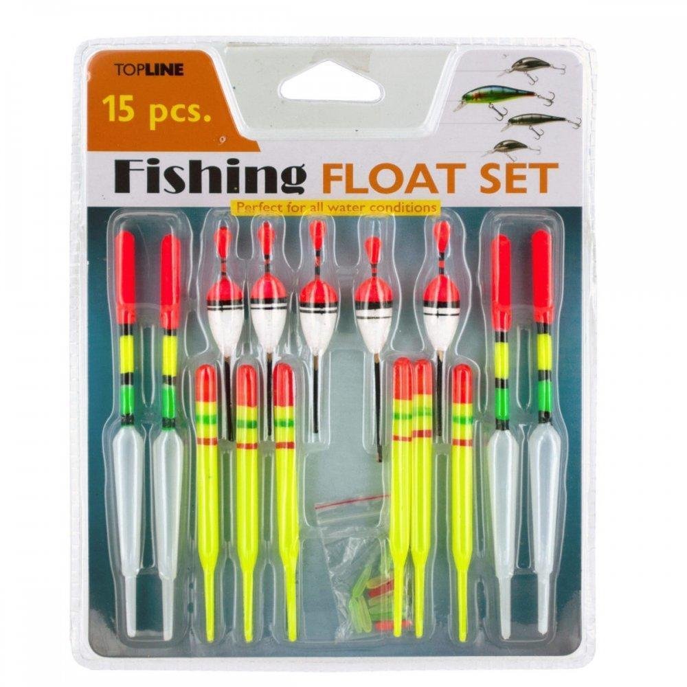 bulk buys GR118 Neon Fishing Floats Set, Black, White, Yellow, Green, Red