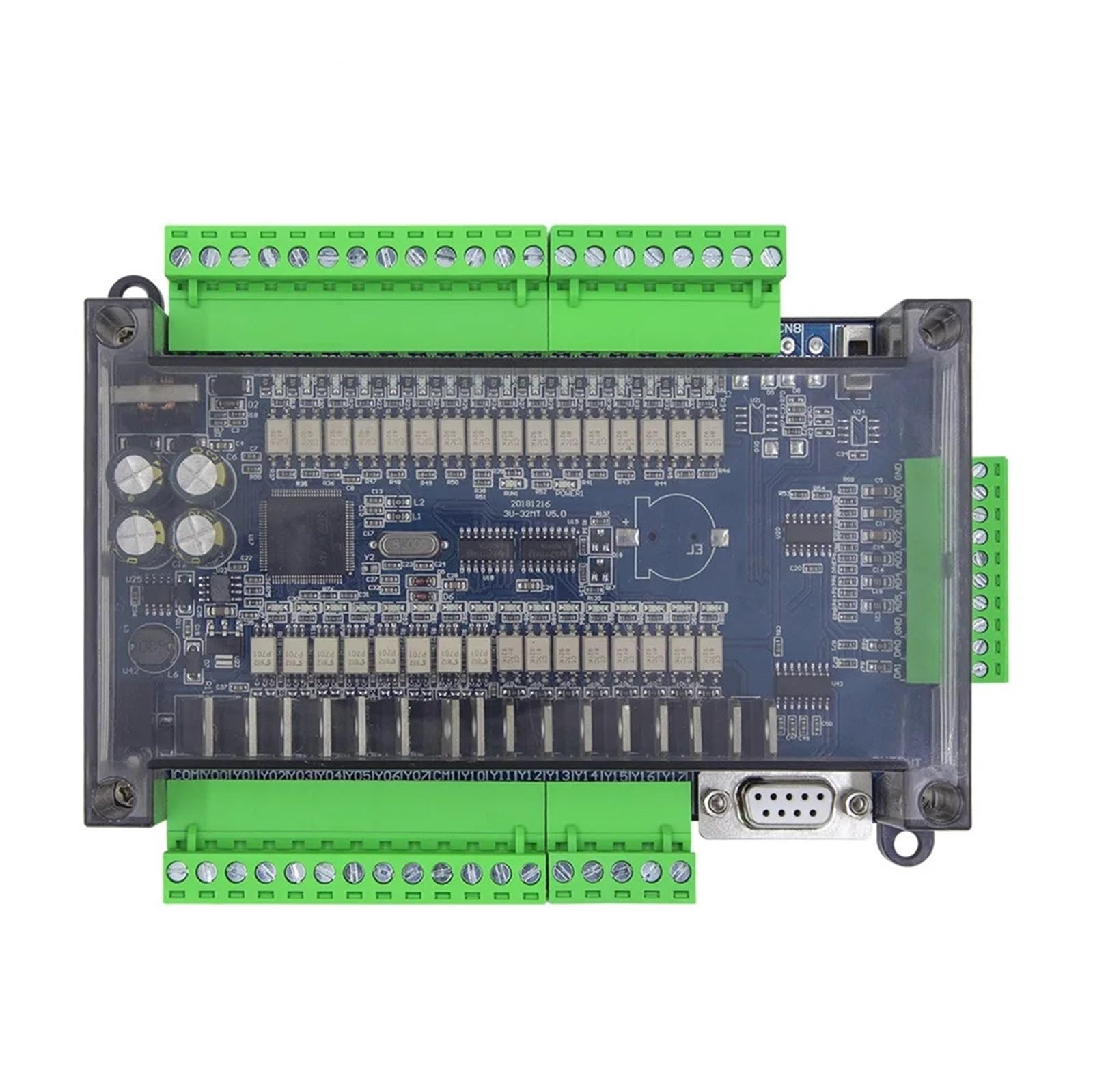 Automate FX3U-32MT avec relais 32MR et double communication RS485 RTC