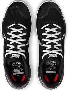 NIKE アルファ ハラチ エリート 3 LOW Amazon | Nike Alpha Huarache Elite 3 Low, ブラック/ホワイト, 7