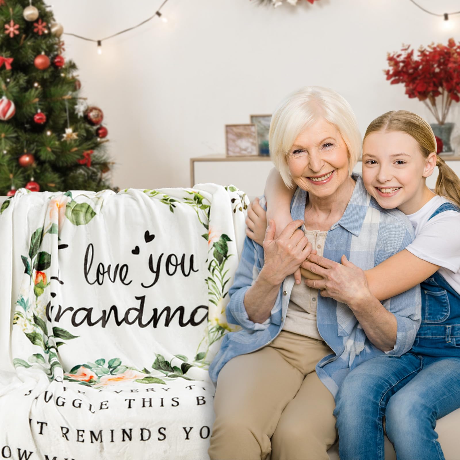 Amazon｜BESTSWEETIE Grandma Blanket I Love You ブランケット