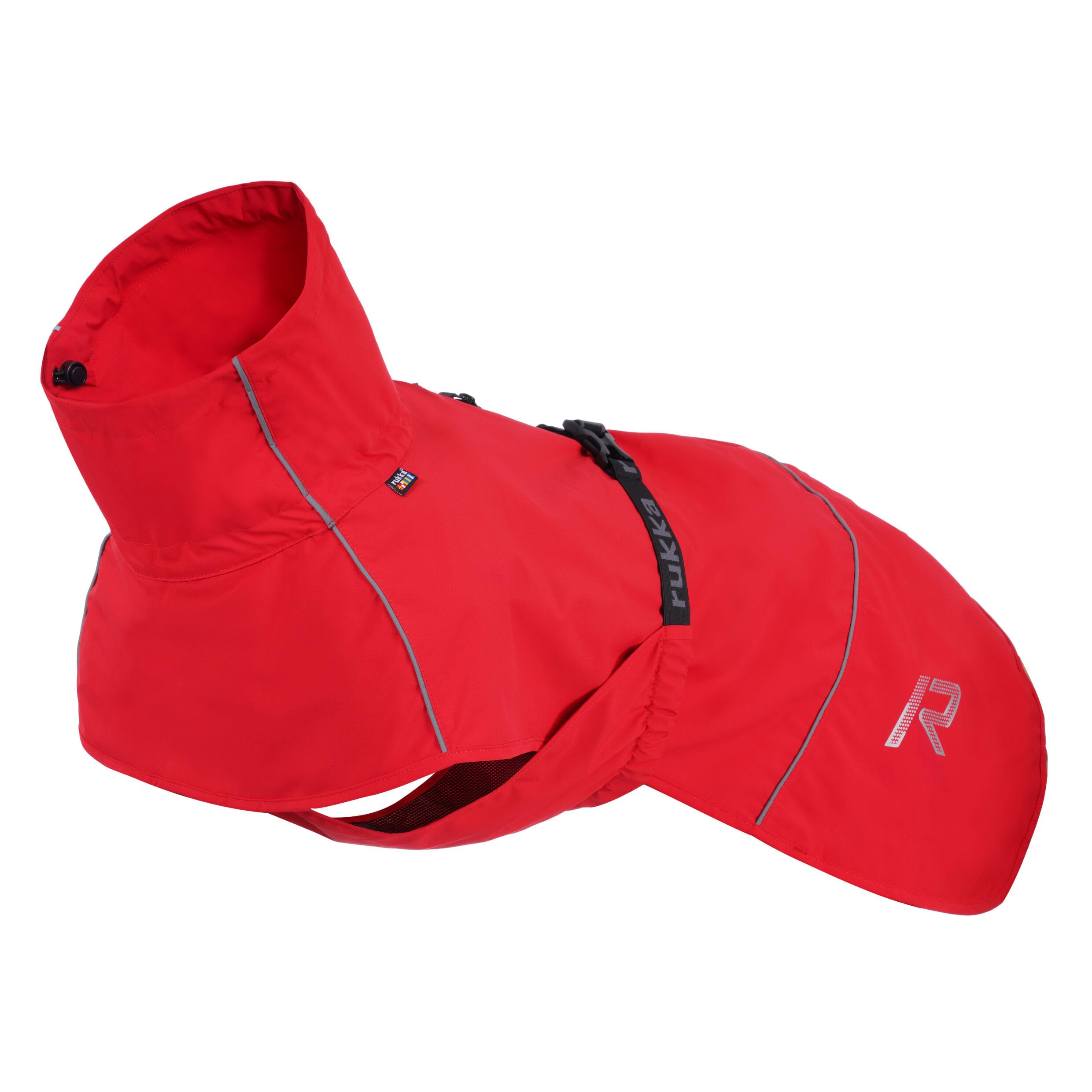 Rukka Pets HAYTON ECO - Chubasquero para perros clásico rojo 65