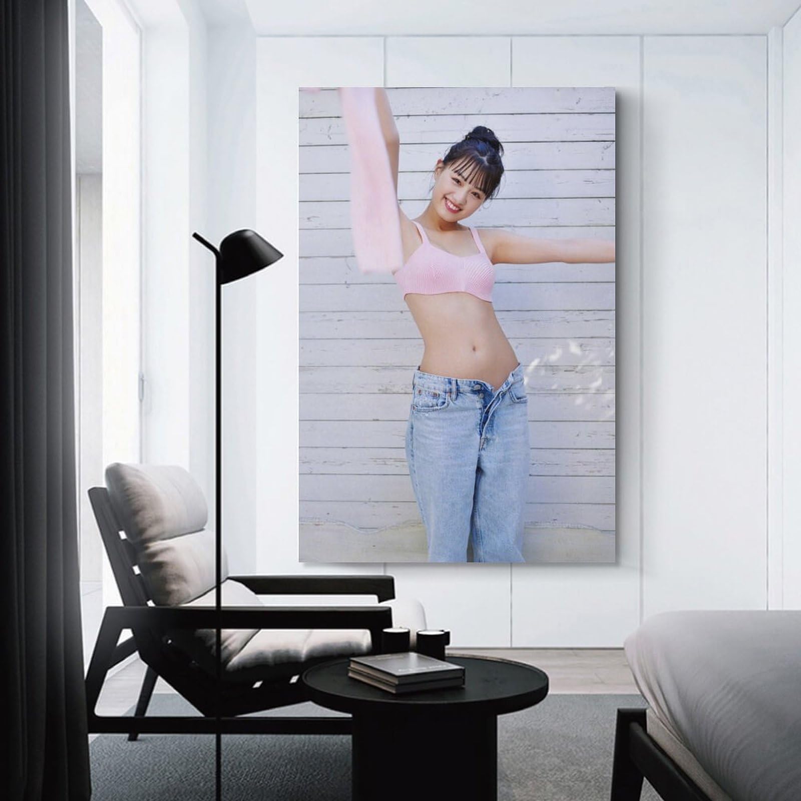 Amazon.co.jp: 鶴嶋乃愛 ポスター 装飾画 キャンバス 壁アート
