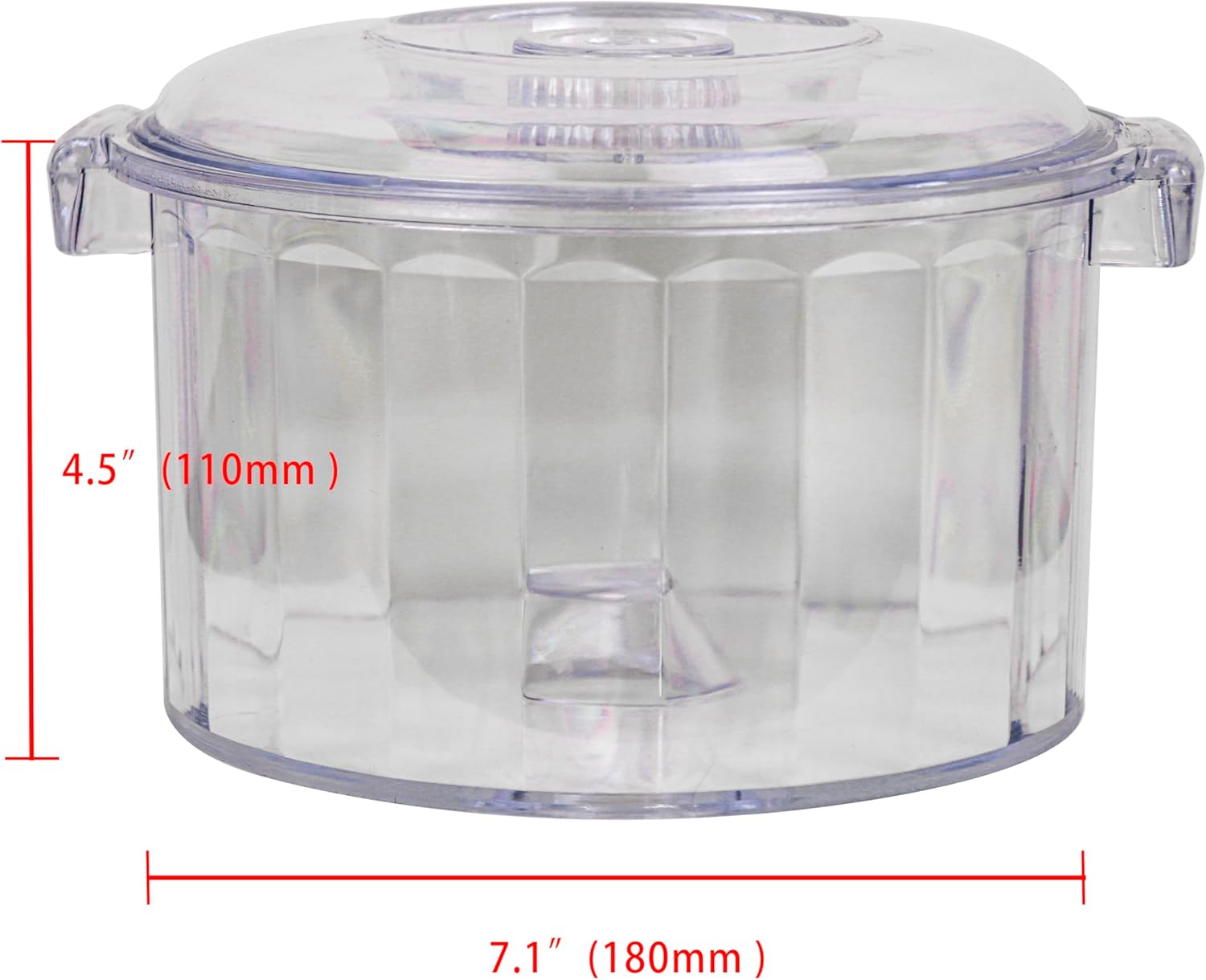 Magnetic Polisher Barrel,polycarbonate material，Magnetic TumblerAccessoriesfor 185 magnetic polishing machines (180MM)