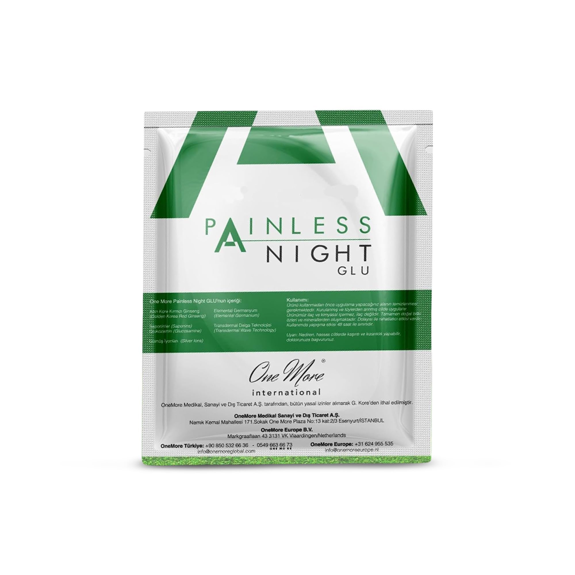 Painless Night GLU - Cerotti doloranti con ginseng rosso, 25 pezzi
