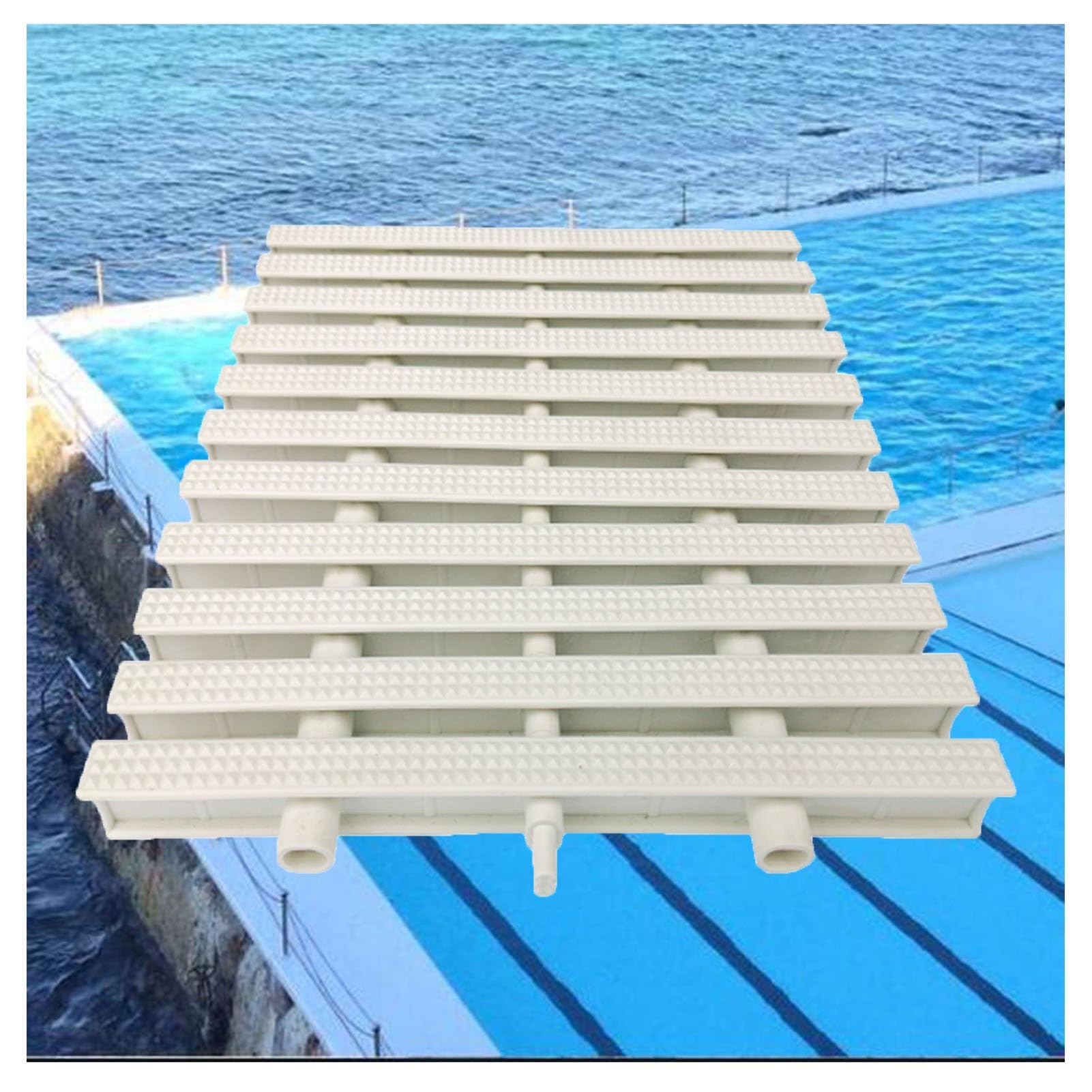 Couvercle de grille de piscine à trois trous pour filtration de bassin hors sol