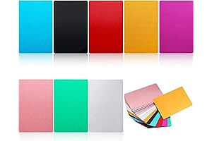 120-Piece Customizable Metal Name Cards for CNC Laser Engraving