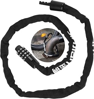 yeesport 36-inch Bike Chain Lock, 4-Digit Combination Bicycle Lock, Security Resettable Bike Lock, Anti-Theft Chain Lock for Bicycles, Motorbikes, Electric Scooters, Doors, Gates, Fences