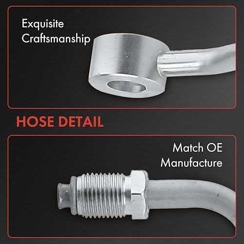 Miniatura 5 de A-Premium Conjunto de línea de manguera de presión de dirección asistida compatible con Hyundai Genesis Coupe 2010 2011 2012 2013 2014, 2.0L RWD,