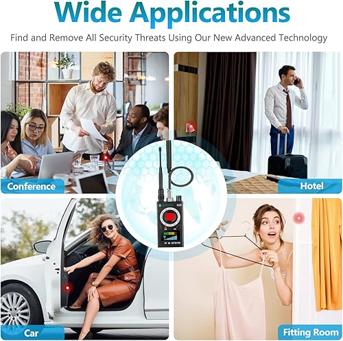 Miniatura 6 de JMDHKK Detectores de cámara oculta - Detector de errores profesional, escáner RF - Localizador GPS anti-espía para el hogar, oficina, seguridad