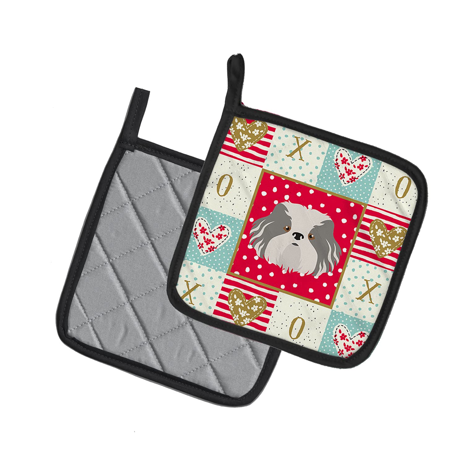 Caroline's Treasures Odis Dog Love CK5223PTHD Topflappen, 7,5 x 7,5 W, Mehrfarbig