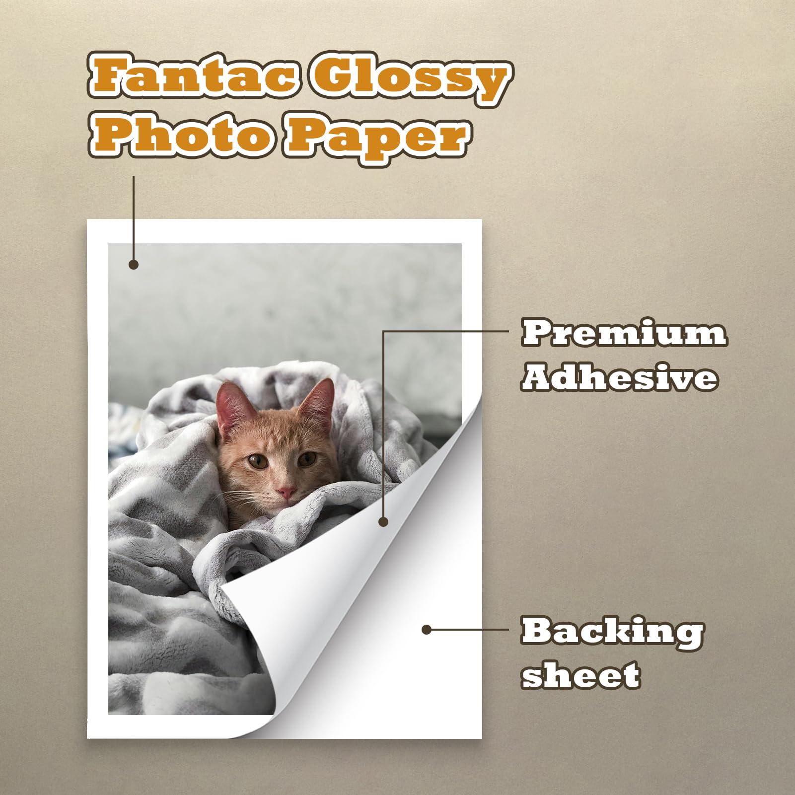 FANTAC Matte Printable Sticker Paper - 100 Sheets, 8.5"x11", For Inkjet/Laser Printers & Cutting Machines - View #11