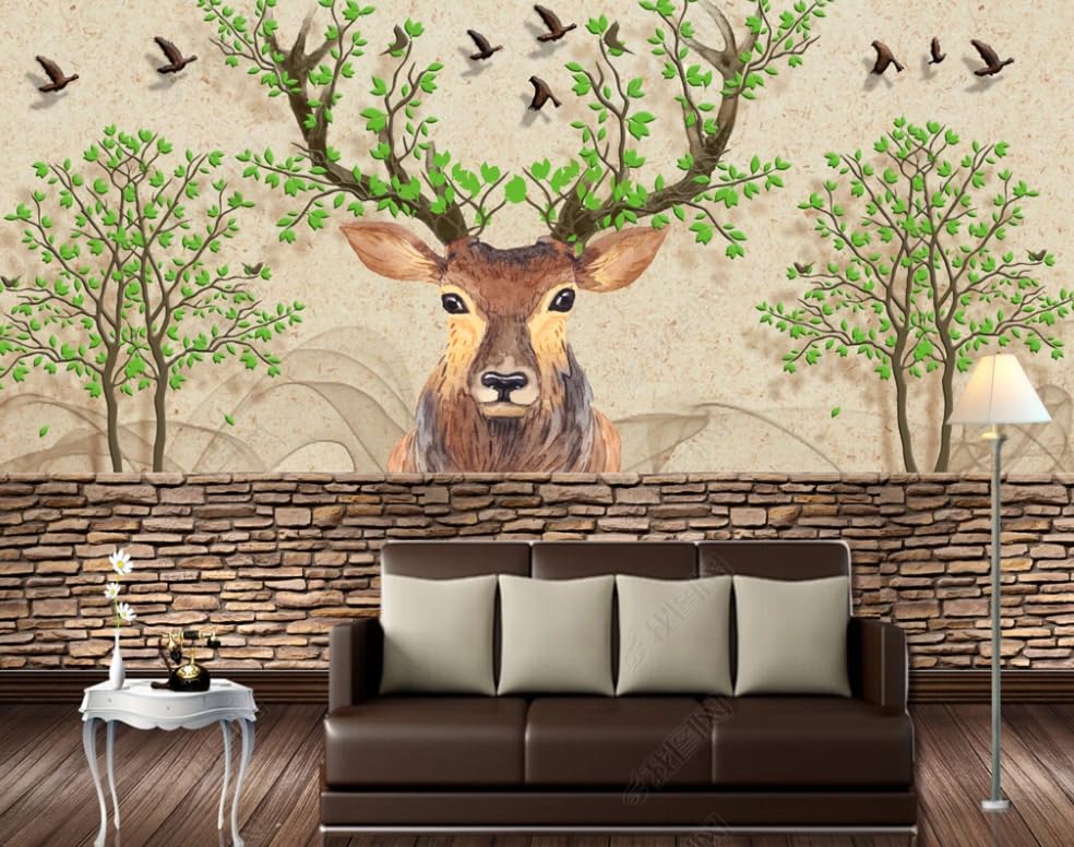 Papier peint photo Elkwall mural non tissé moderne salon 400x280 cm