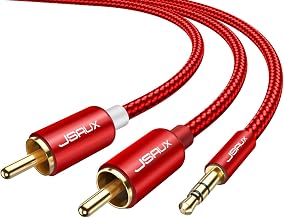 JSAUX 6.6ft/2M Aux to RCA Headphone Male to Male Jack Ada...