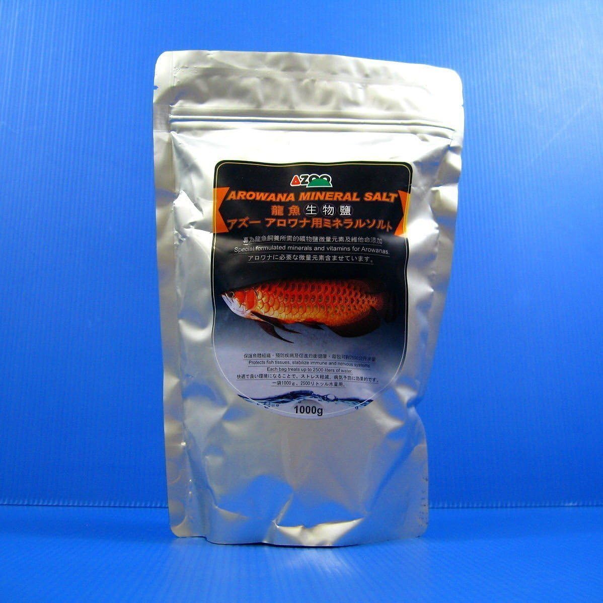 AZOO AROWANA Mineral Salt 1000g Health - ph gh Trace Vitamin Immunity Arowanas Fish