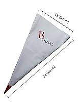 Vista 2 de Bolsa de mortero de mampostería para lechada de azulejos, 13 x 24 pulgadas, herramienta de tuberías de cemento de vinilo resistente, punta