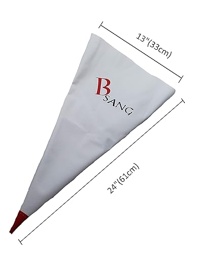 Miniatura 2 de BSANG Bolsa de mortero de mampostería para lechada de azulejos 13 x 24 pulgadas herramienta de tubería de cemento de vinilo resistente punta