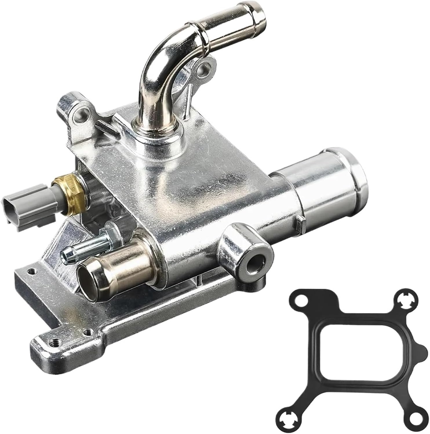 アルミエンジンクーラントサーモスタットハウジング1個、マツダ 3 5 6 2013 CX-7 2010-2012 交換用OEM番号 