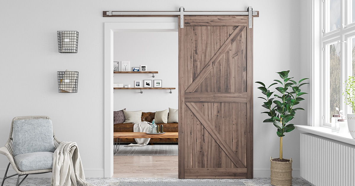 Amazon.com: SMARTSTANDARD 12ft Siliding Barn Door Hardware
