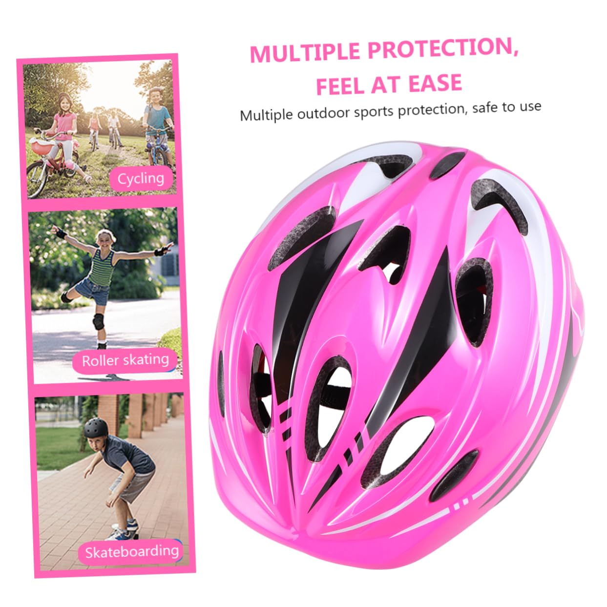 SUPVOX Roller Skating Protective Gear Kit 1 Set of Elbow Guards Kneecaps Ventilated for Boys Girls 4-15yrs Old