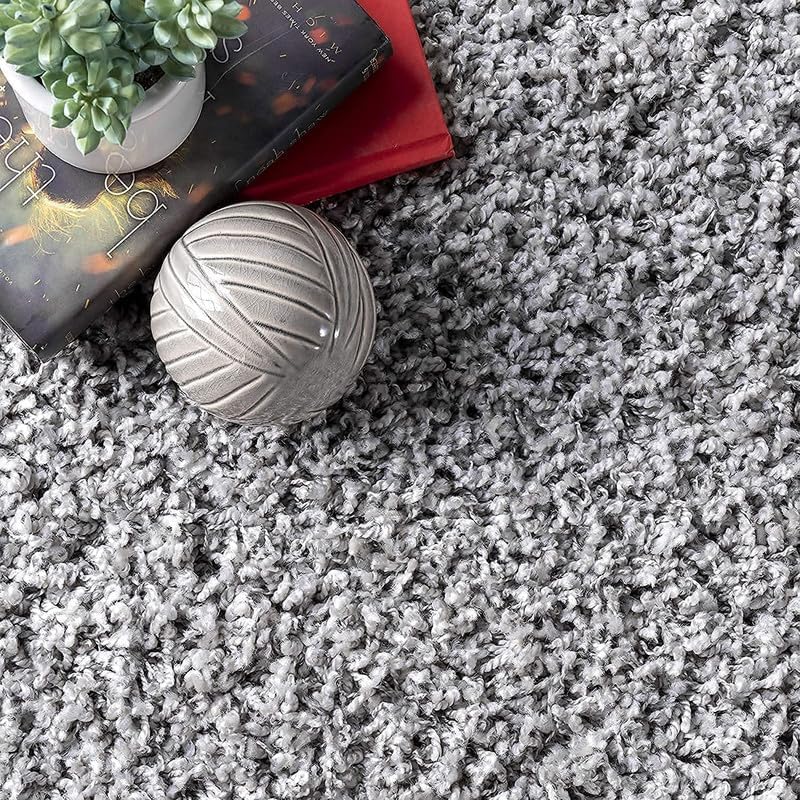 Image of F & B Rugs Luxurious Luck high Density Thick & Soft Shaggy Carpet Microfiber 2 Inch Pile Height 10 x 12 feet