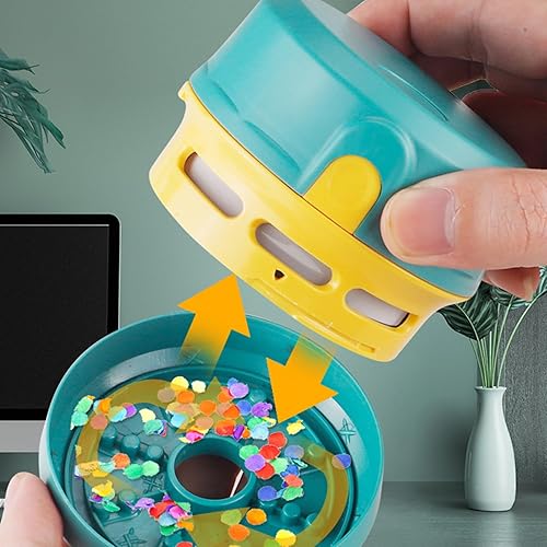 Miniatura 4 de Table Vacuum, Precise Dusting Tool, 9x6x6cm, Cordless USB Duster, Small Desk Vacuum, Easy to Maintain, for Dusting Desks, Electronics, Carpets,