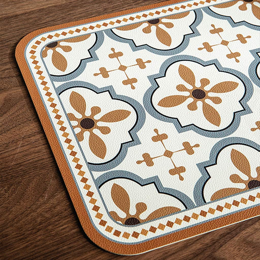 Décoration de Table, Sets de Table, Set de 4 Sets de Table pour la Cuisine et la Salle à Manger, en Similicuir imperméable et résistant à la Chaleur, Facile à Nettoyer