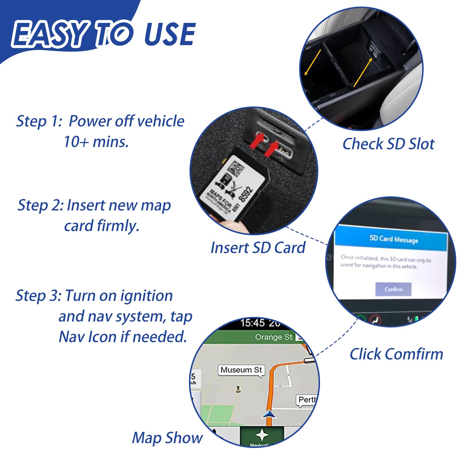 2024 GPS Navigation SD Card Map Update For Chevy Equinox 2019-2022 – OEM 86818592