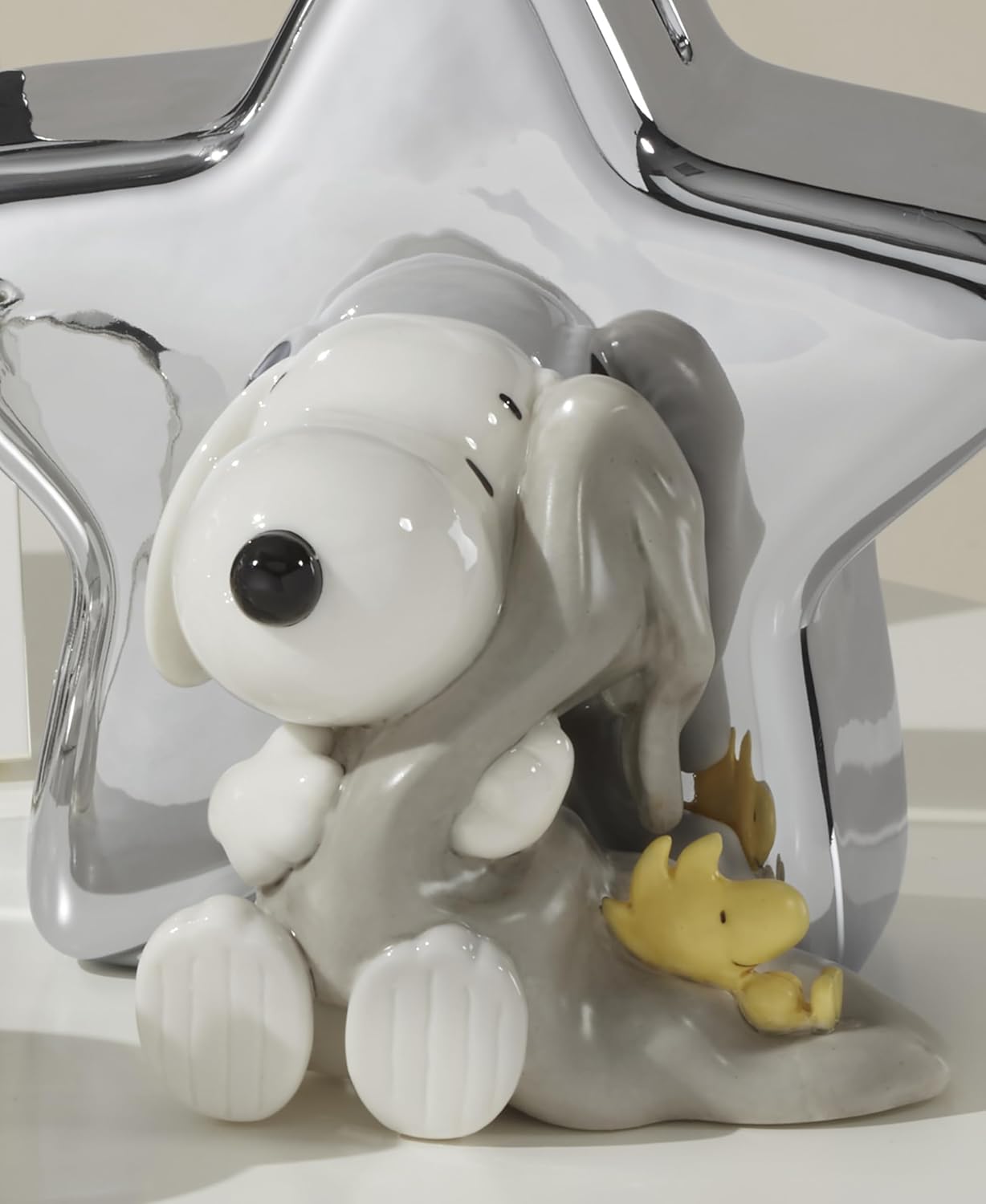 Reed And Barton Home Decor, Little Snoopy Coin Bank, Porcelain Material, Spot Clean, Piggy Bank For Kids, Kids Toys, Money Storage, Savings Box, Cash Box, Girls & Boys, Snoopy Design (Silver, 1 Piece)