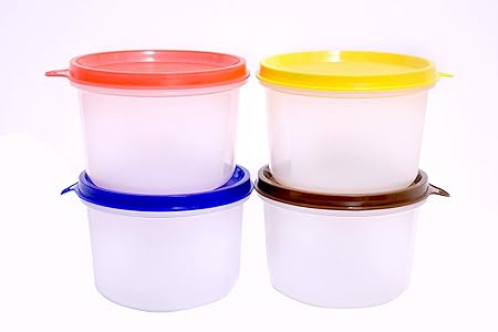 Tallboy Tropical Plastic Container Set, 500Ml, Set Of 4, Multicolour