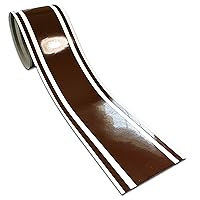 Vista 15 de Calcomanía de vinilo de rayas de carreras de 4 x 72 pulgadas para automóvil (negro mate)