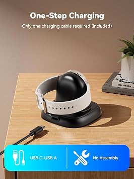LVFAN Charger for Samsung Galaxy Watch 8/8 Classic / 7 / Ultra / 6/5 / 4, Charger Stand Dock Replacement Accessories, Magnetic Wireless Charging Cable Cord Station