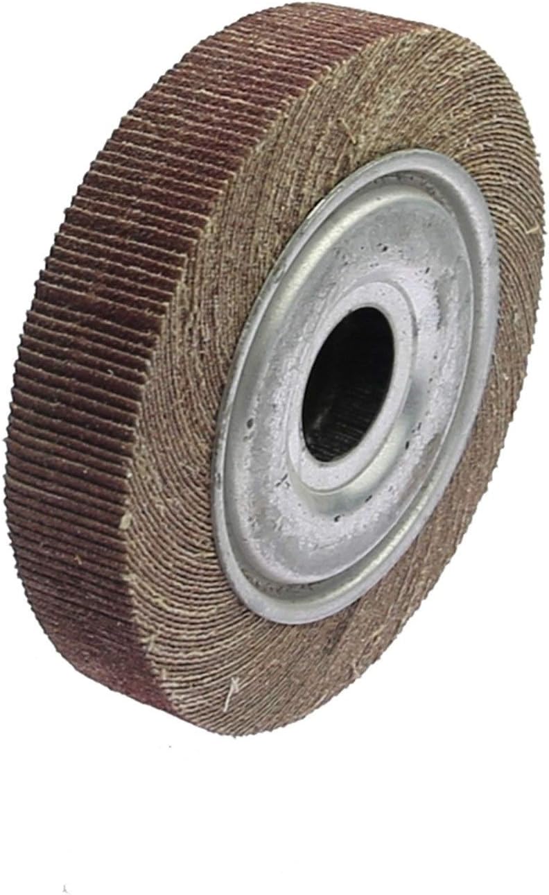 6"/8" Flange Abrasive Flap Wheel Sanding Cloth Mop Wheel Metal Wood Polishing Grinding DUO ER (Grit : P600, Size : 200x25x25.4mm)